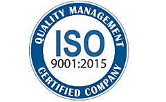 ISO 9001:2015 quality management certification logo